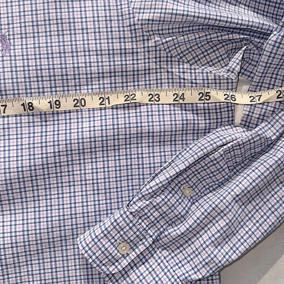 Ralph Lauren Blue Label Classic Fit Plaid Check Oxford Button Down Shirt Preppy - Picture 5 of 10